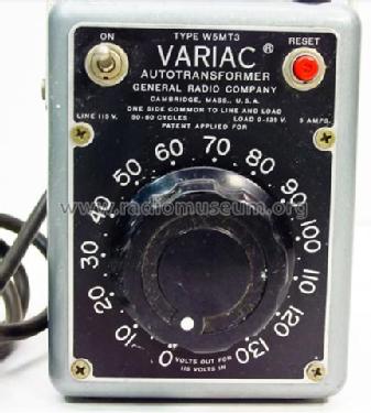 Variac Autotransformer W5MT3; General Radio (ID = 796834) A-courant