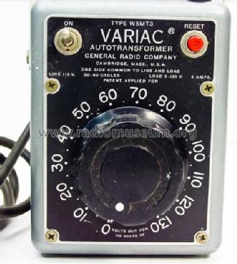 Variac Autotransformer W5MT3; General Radio (ID = 796834) Strom-V