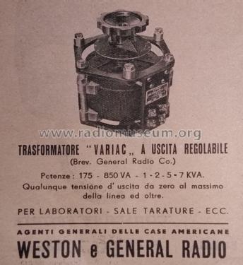 Variac ; General Radio (ID = 2667884) A-courant