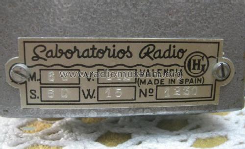 Generator de Señales U60; Laboratorios Radio (ID = 2624050) Equipment