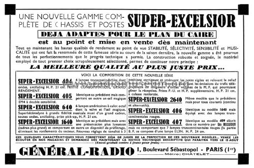 Super-Excelsior 406; Général-Radio - voir (ID = 1880182) Radio