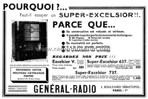 Super-Excelsior 637; Général-Radio - voir (ID = 1879611) Radio