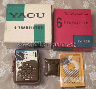 Transistor 6 6G908; Yaou Radio Co ltd ; (ID = 1232892) Radio