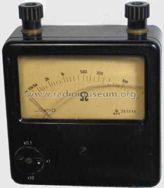 Ohmmeter ; Gerätewerk Karl-Marx (ID = 2120130) Ausrüstung