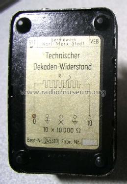 Technischer Dekadenwiderstand ; Gerätewerk Karl-Marx (ID = 1632370) Equipment