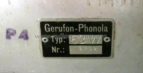 Phonola 53W; Gerufon-Radio Walter (ID = 2044908) Radio