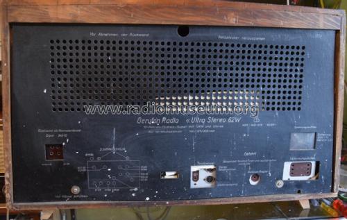 Ultra-Stereo 62W II ; Gerufon-Radio Walter (ID = 2864963) Radio