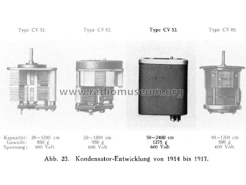 Drehkondensator C.V. 53 ; Gesellschaft für (ID = 1337128) Radio part