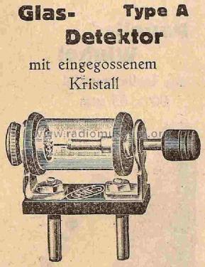 Glas - Detektor Type A; Gewes; Siegfried (ID = 825643) Radio part