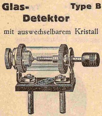 Glas - Detektor Type B; Gewes; Siegfried (ID = 825640) Radio part