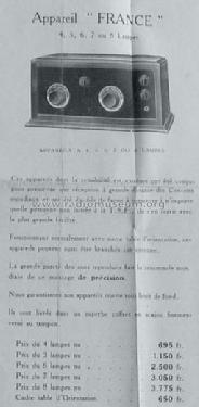 Appareil France 4 Lampes; Gibert, G. Fils & (ID = 1817774) Radio