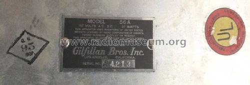 56 A ; Gilfillan Bros.Inc.; (ID = 293296) Radio