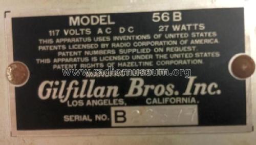 56 B ; Gilfillan Bros.Inc.; (ID = 2391638) Radio