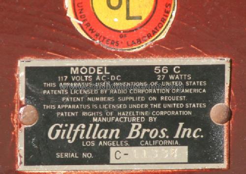 56 C ; Gilfillan Bros.Inc.; (ID = 1339102) Radio
