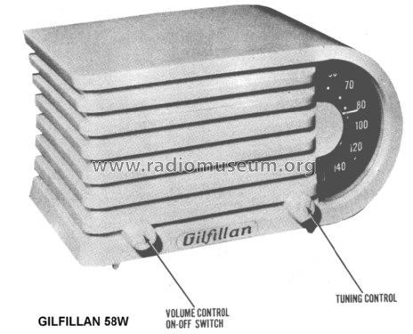 58W ; Gilfillan Bros.Inc.; (ID = 1396787) Radio