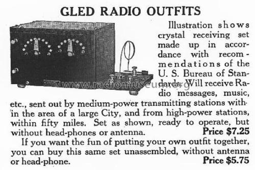 Gled Crystal Set ; Gled Radio Company; (ID = 1994571) Crystal