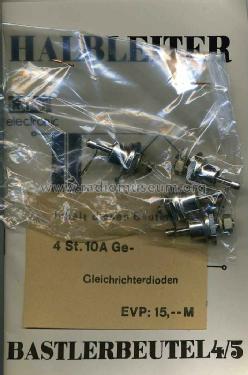 Halbleiter-Bastlerbeutel Si-Gleichrichterdioden 4/5; Gleichrichterwerk (ID = 1664318) Kit