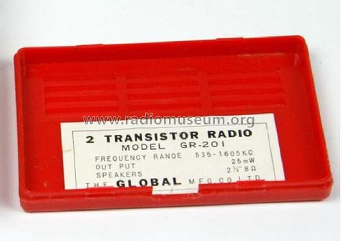 Boy's Radio 2 Transistor GR-201; Global Mfg. Co.; (ID = 1233608) Radio