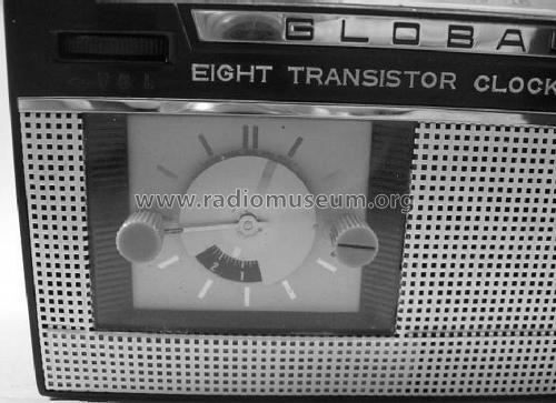 Eight Transistor Clock Radio GRC-715; Global Mfg. Co.; (ID = 1545007) Radio
