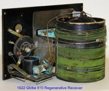 1 Tube Regenerative Tuner-Detector No. 610; Globe Electric Co.; (ID = 1005973) Radio