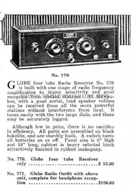 DuoDyne 770; Globe Electric Co.; (ID = 950767) Radio