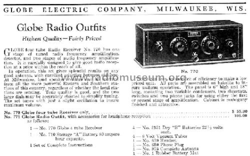 DuoDyne 770; Globe Electric Co.; (ID = 951553) Radio