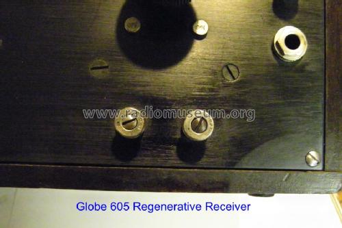 Regenerative Receiver No. 605; Globe Electric Co.; (ID = 968533) Radio