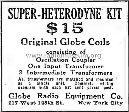Super-Heterodyne Kit ; Globe Radio (ID = 2045330) Kit