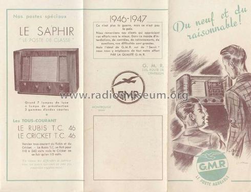 Cricket TC 46; GMR G.M.R., Georg, (ID = 1924882) Radio