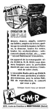 Evocation 35; GMR G.M.R., Georg, (ID = 2491119) Radio