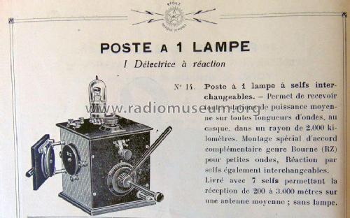 Poste à 1 lampe à selfs interchangeables No. 14; Gody, Abel; Amboise (ID = 1852671) Radio