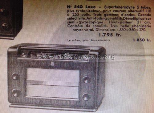 Luxe 540; Gody, Abel; Amboise (ID = 1910470) Radio