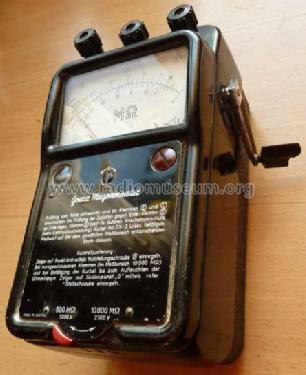 Megohmmeter ; Goerz Electro Ges.m. (ID = 1046390) Ausrüstung