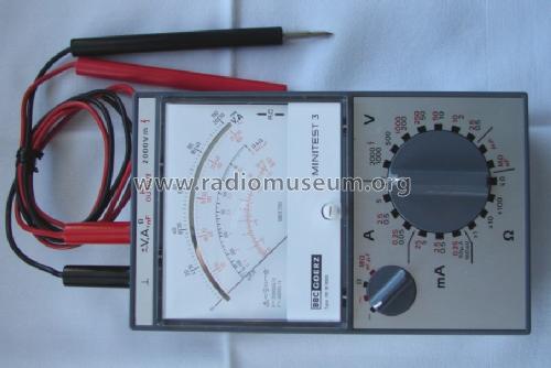 Minitest 3; Goerz Electro Ges.m. (ID = 150016) Equipment