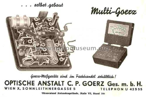 Multi-Goerz 126211 ; Goerz Electro Ges.m. (ID = 676738) Equipment