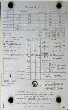 Unigor 1n ; Goerz Electro Ges.m. (ID = 1927943) Ausrüstung