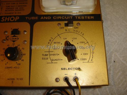 Home 'n' Shop Tube and Circuit Tester TC101; Gold Products, Inc. (ID = 1342127) Equipment