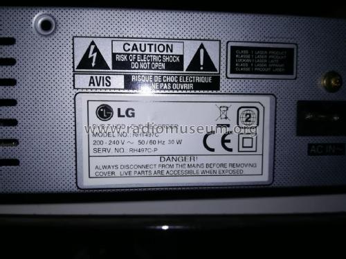 DVB-T HDD / DVD Recorder RHT497C; Gold Star Co., Ltd., (ID = 2564060) DIG/SAT