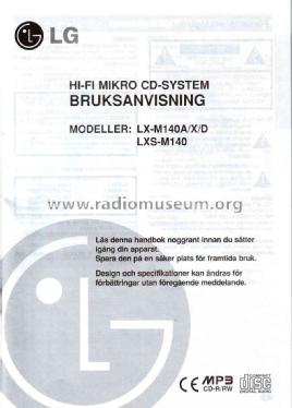 HiFi Micro Component System LX-M140D; Gold Star Co., Ltd., (ID = 1672257) Radio