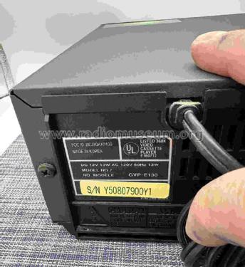 VHS Videoplayer GVP-E130; Gold Star Co., Ltd., (ID = 2985999) Sonido-V