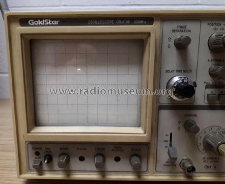 Oscilloscope OS-8100; Gold Star Co., Ltd., (ID = 2398912) Equipment