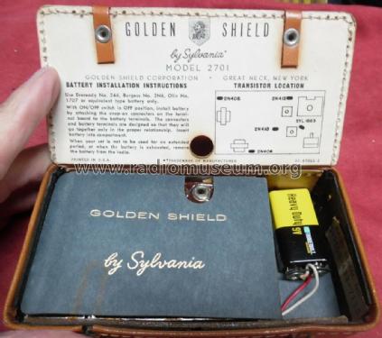 All Transistor by Sylvania 2701; Golden Shield; Great (ID = 2391313) Radio