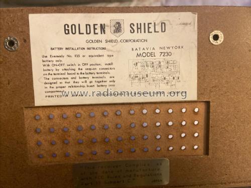 High Fidelity 9 Transistor Automatic Frequency Control 7230; Golden Shield; Great (ID = 2746797) Radio