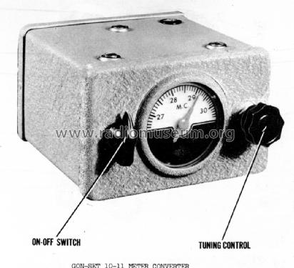 Gon-Set 10-11 Meter Converter ; Gonset Inc., (ID = 962200) Amateur-D