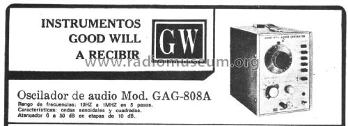 Audio Generator GAG-808A; Good Will (ID = 1766693) Ausrüstung
