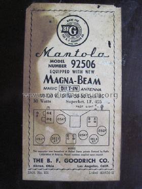 Mantola 92506 ; Goodrich, B.F.; (ID = 1241050) Radio