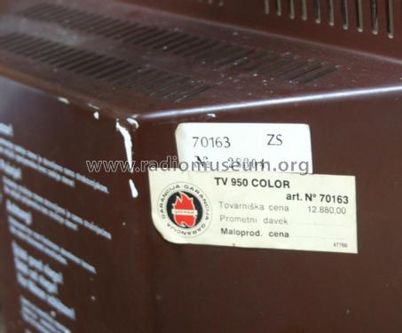 TV950 Color ; Gorenje; Velenje (ID = 2307804) Television