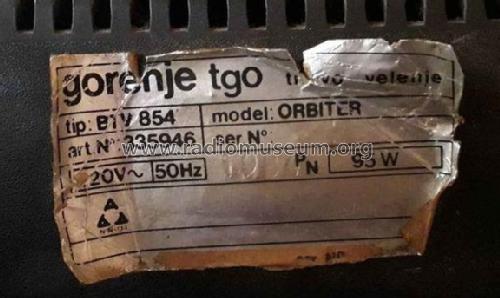 Orbiter BTV854; Gorenje; Velenje (ID = 2659355) Television