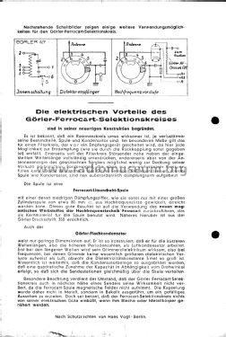 Ferrocart-Selektionskreis Type F15; Görler, J. K.; (ID = 2280247) Misc