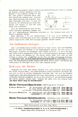 Ferrocart-Selektionskreis Type F15; Görler, J. K.; (ID = 2280255) Misc